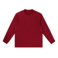 MIROLYUB Continuum cotton-blend long sleeve in Wine Red, front view.