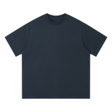 Unisex Quick-Dry Relaxed Fit T-Shirt — Navy Blue, front view