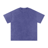 MIROLYUB Afterglow Snow-Wash Oversized Tee in Purple Haze, front view.