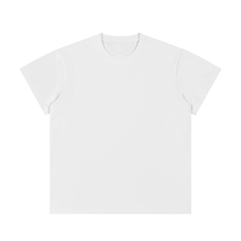 MIROLYUB Unisex Regular Fit Crewneck T-Shirt — White, front view