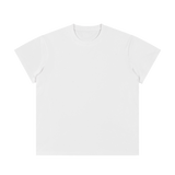 MIROLYUB Unisex Regular Fit Crewneck T-Shirt — White, front view