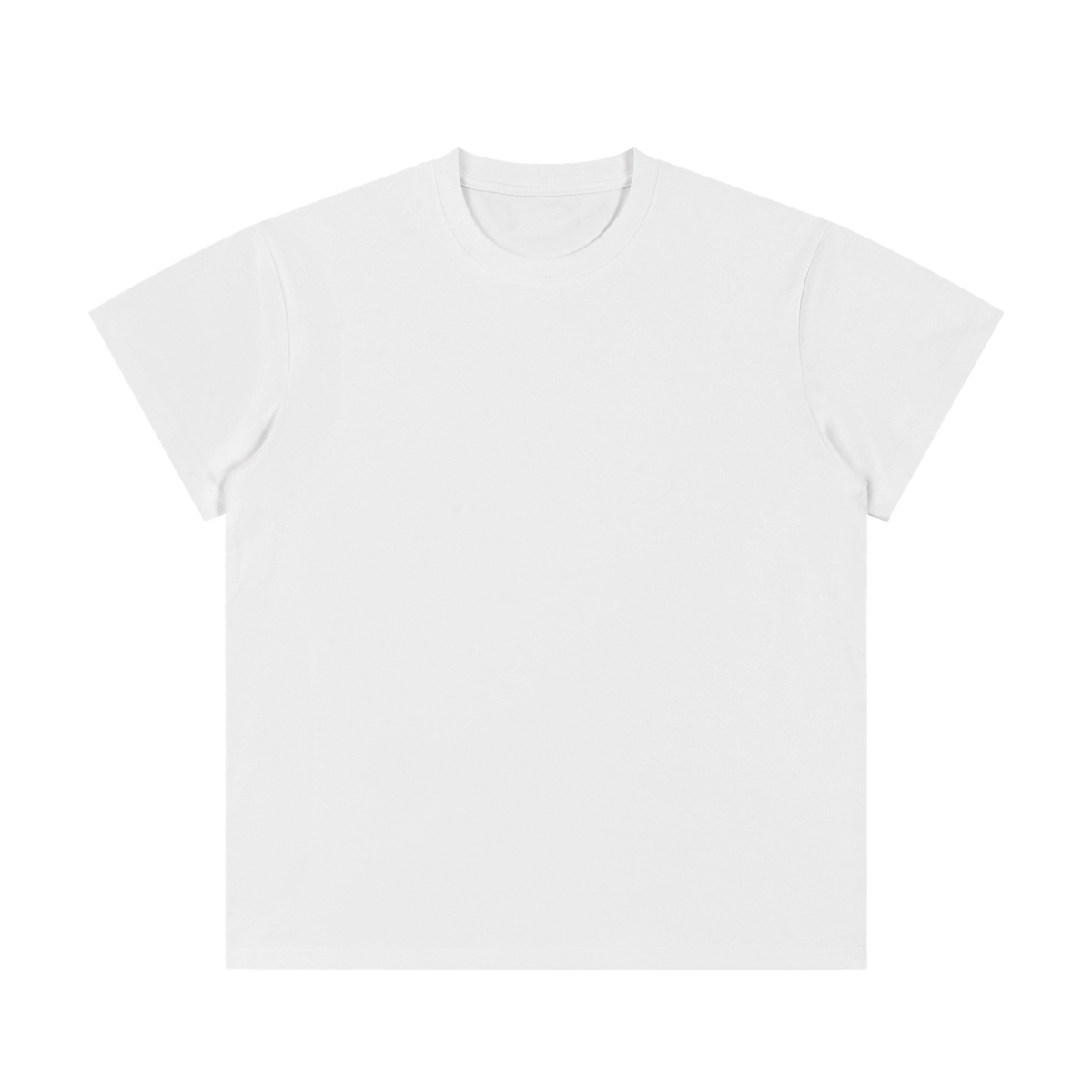 MIROLYUB Unisex Regular Fit Crewneck T-Shirt — White, front view