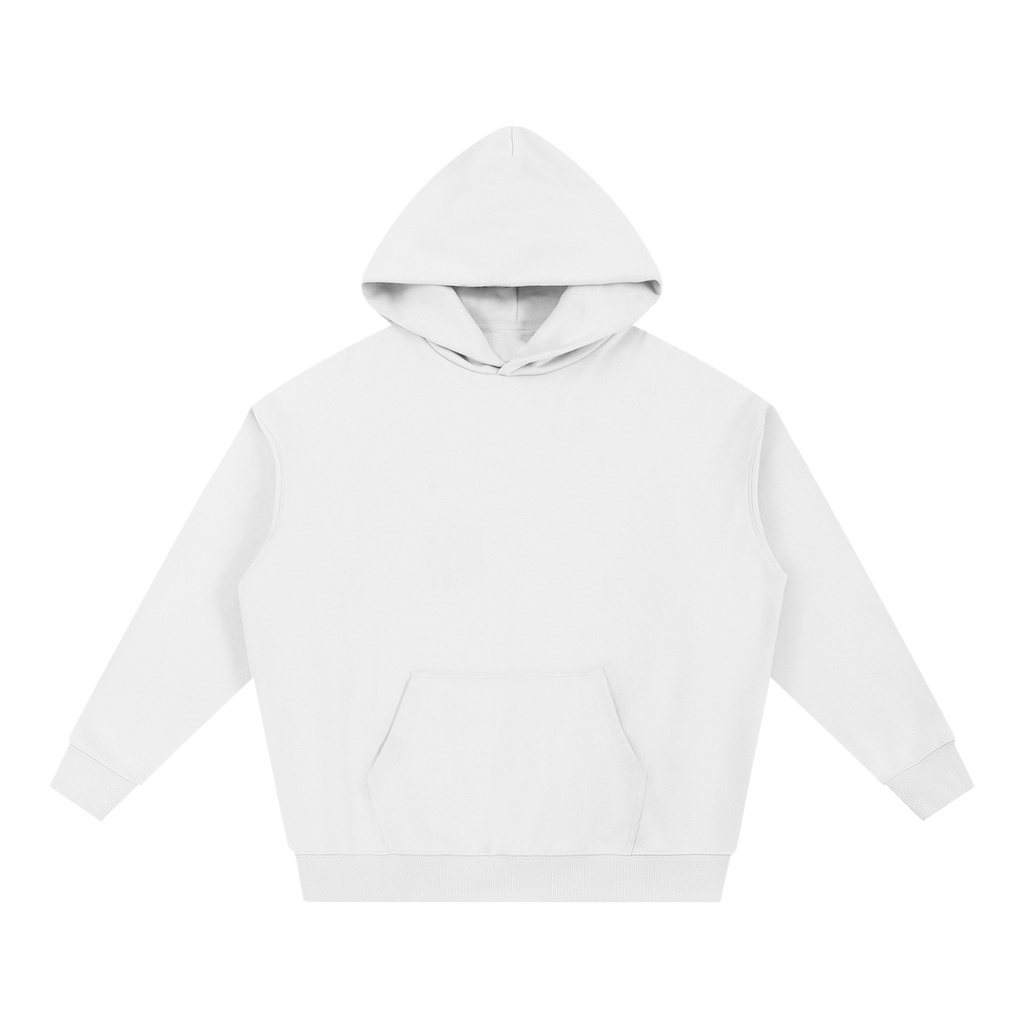 MIROLYUB Bastion Heavyweight Hoodie in White, front view