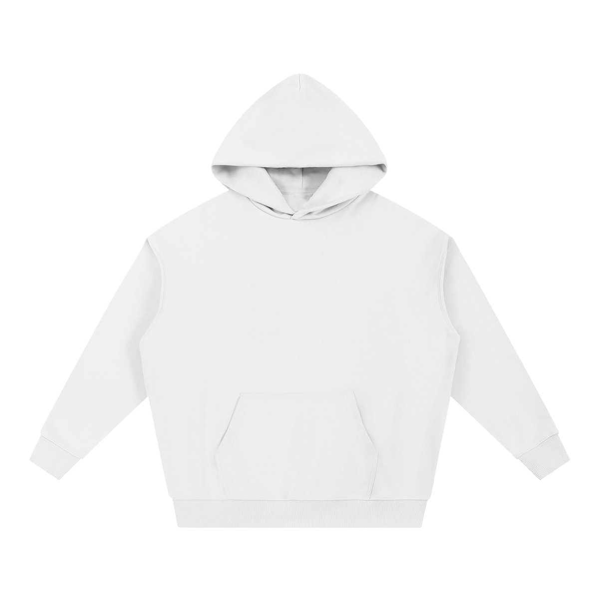 MIROLYUB Bastion Heavyweight Hoodie in White, front view