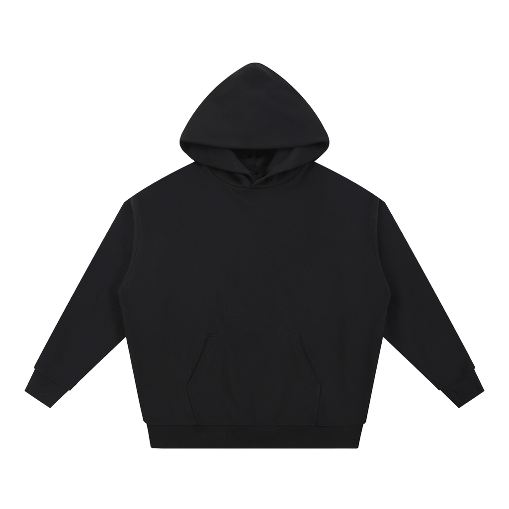 MIROLYUB Bastion Heavyweight Hoodie in Black, front view