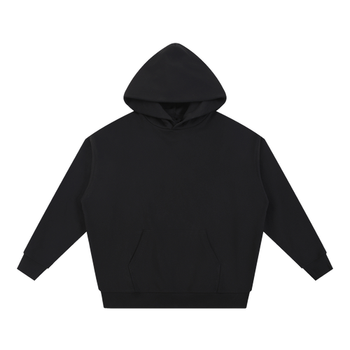 MIROLYUB Bastion Heavyweight Hoodie in Black, front view