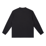 MIROLYUB Continuum cotton-blend long sleeve in Black, back view.