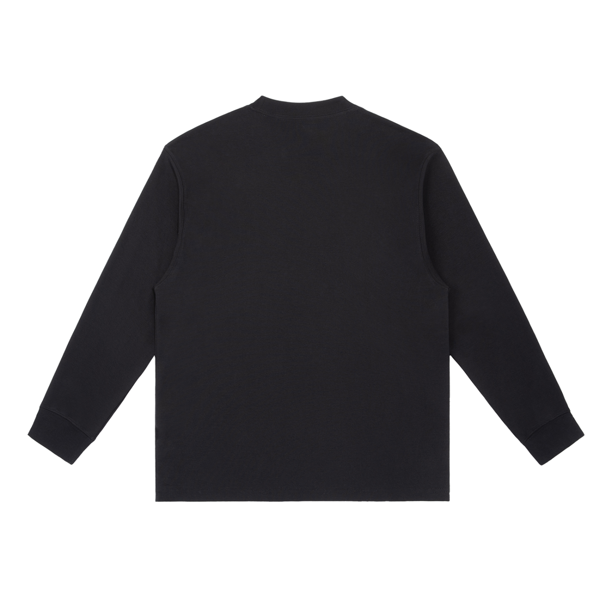 MIROLYUB Continuum cotton-blend long sleeve in Black, back view.