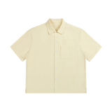 Docket — Cotton Patch-Pocket Shirt / Earth — Apricot, front view