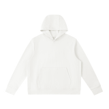 Unisex Pullover Hoodie — White, front view