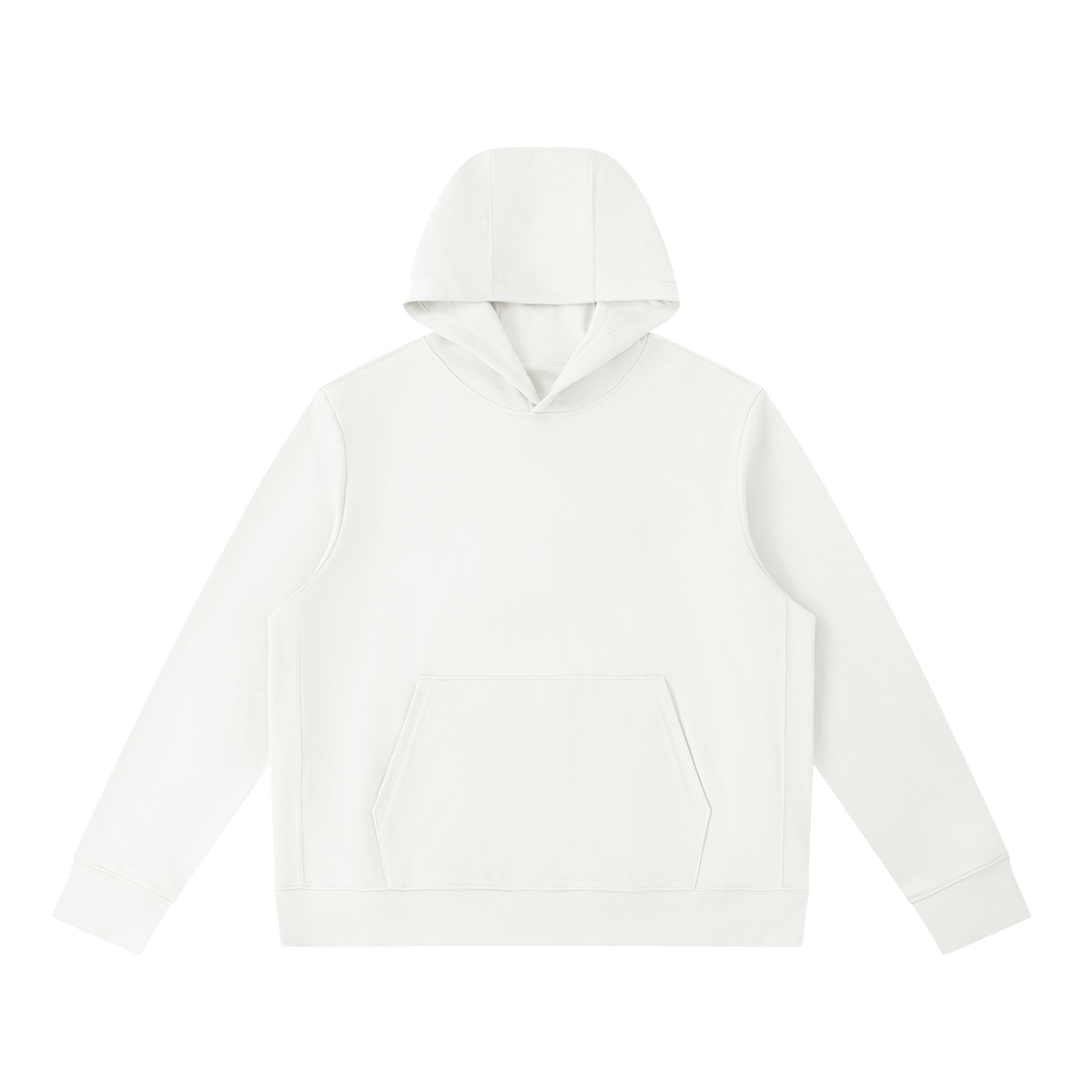 Unisex Pullover Hoodie — White, front view