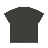 MIROLYUB Unisex Regular Fit Crewneck T-Shirt — Dark Gray, back view
