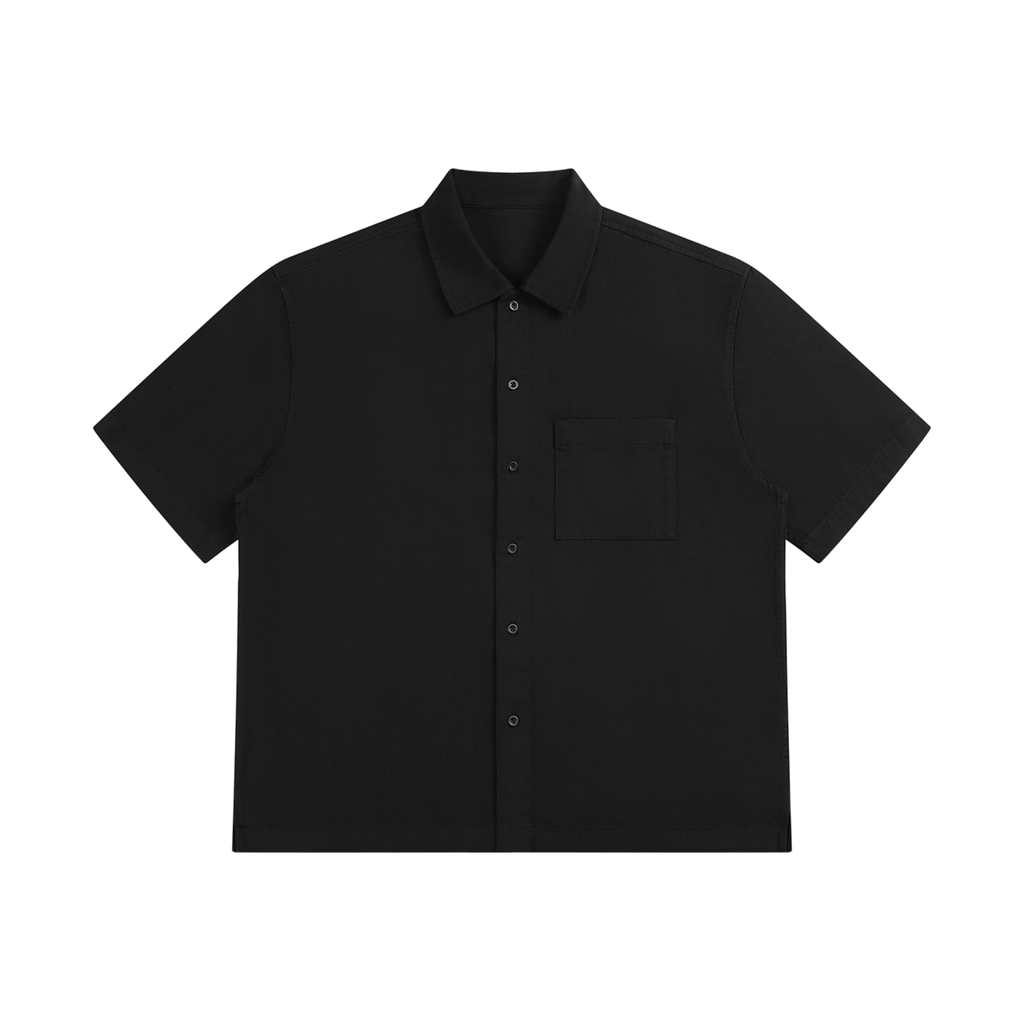 Docket — Cotton Patch-Pocket Shirt / Core — Black, front view