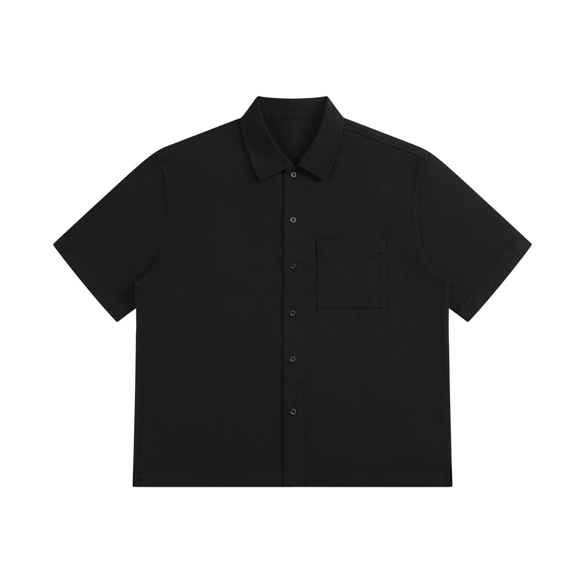 Docket — Cotton Patch-Pocket Shirt / Core — Black, front view