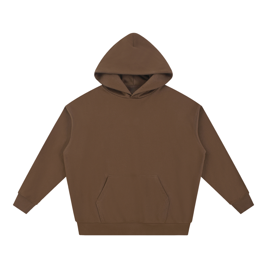 MIROLYUB Essential Heavyweight Hoodie undefined in Coffee, front view