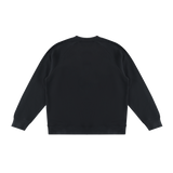 MIROLYUB Intersect Colour-Block Sweatshirt in Black with White, back view