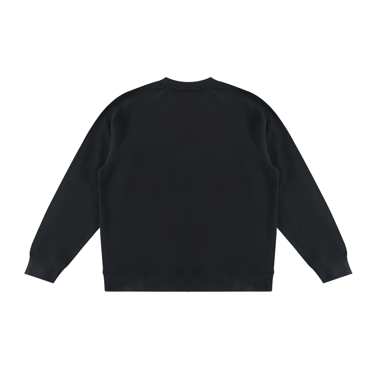 MIROLYUB Intersect Colour-Block Sweatshirt in Black with White, back view