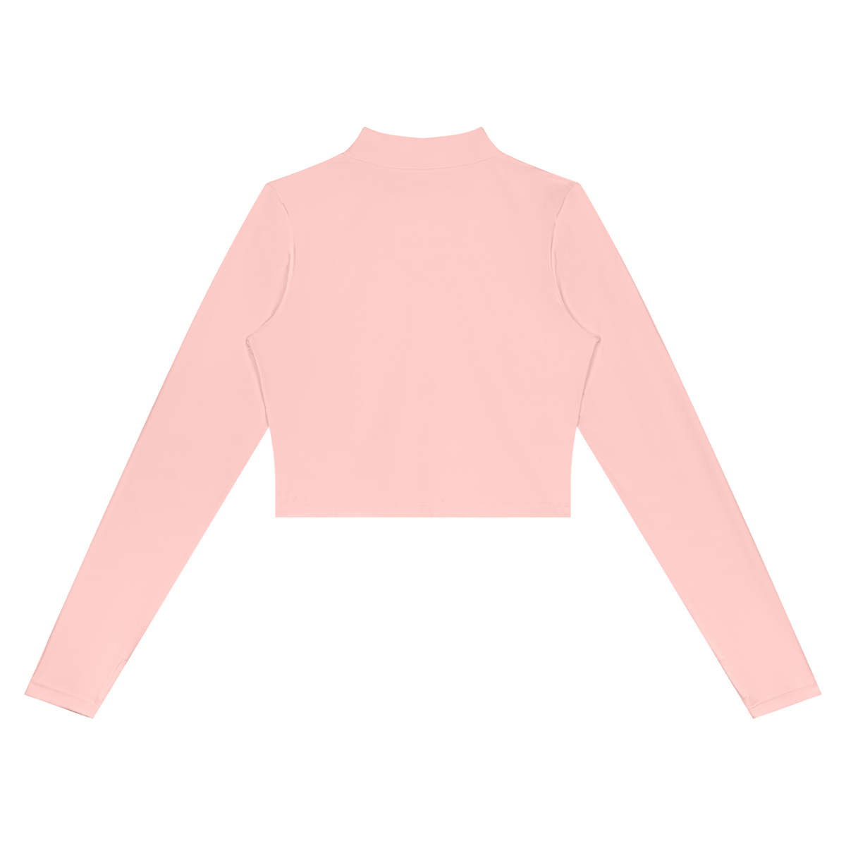 MIROLYUB Women’s Crop Yoga Sports Jacket — Pink, back view