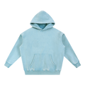 MIROLYUB Frostline Snow-Wash Hoodie in Lake blue, front view