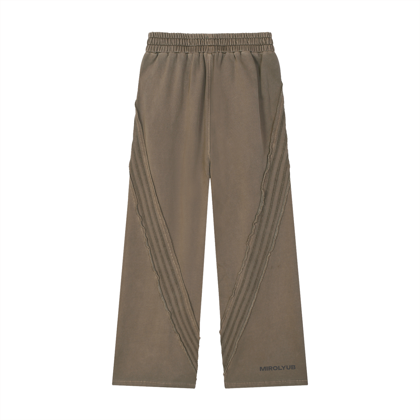 Snow Washed Tape Raw Edge Sweatpants