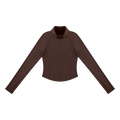 MIROLYUB Quarterline — Dark Brown, front view