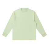 MIROLYUB Continuum cotton-blend long sleeve in Bean Green, front view.