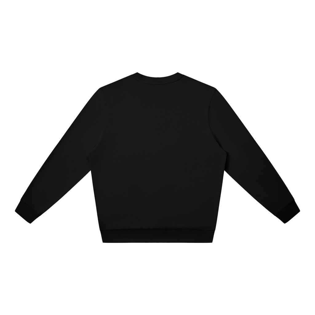MIROLYUB Plainview Oversized Sweatshirt in Black, back view