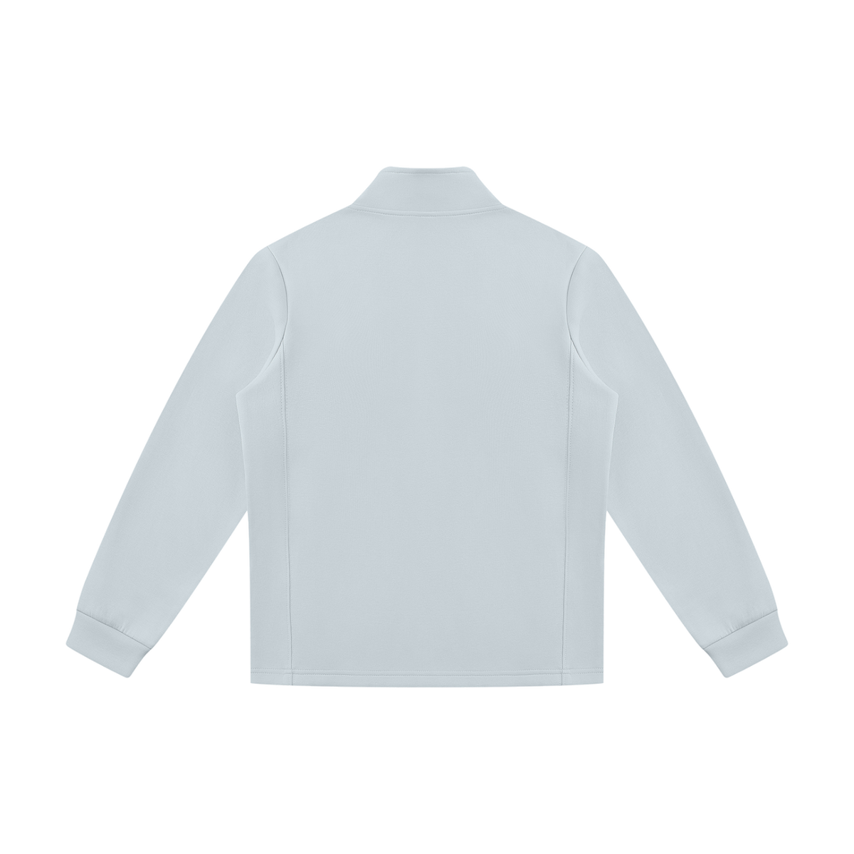 MIROLYUB Tangent stand-collar track jacket in Light Blue, back view.