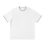 MIROLYUB Routine Cotton-Nylon Tee in White, front view