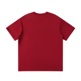 MIROLYUB Unisex Regular Fit T-Shirt undefined in Wine Red, back view