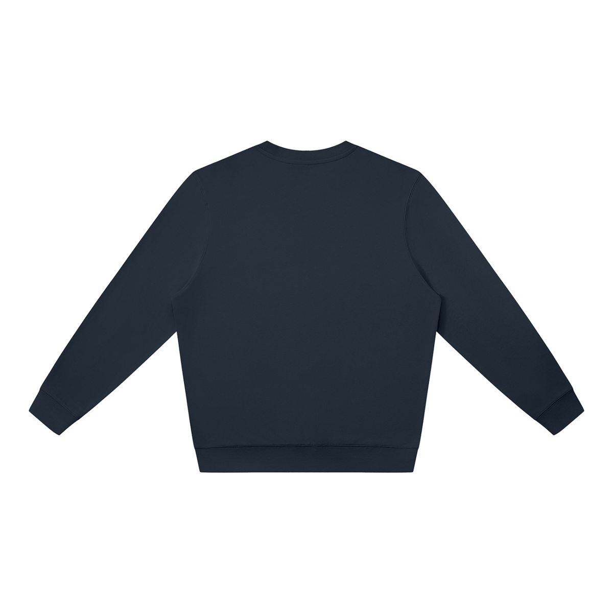 MIROLYUB Unisex Oversized Crewneck Sweatshirt undefined in Navy Blue, back view