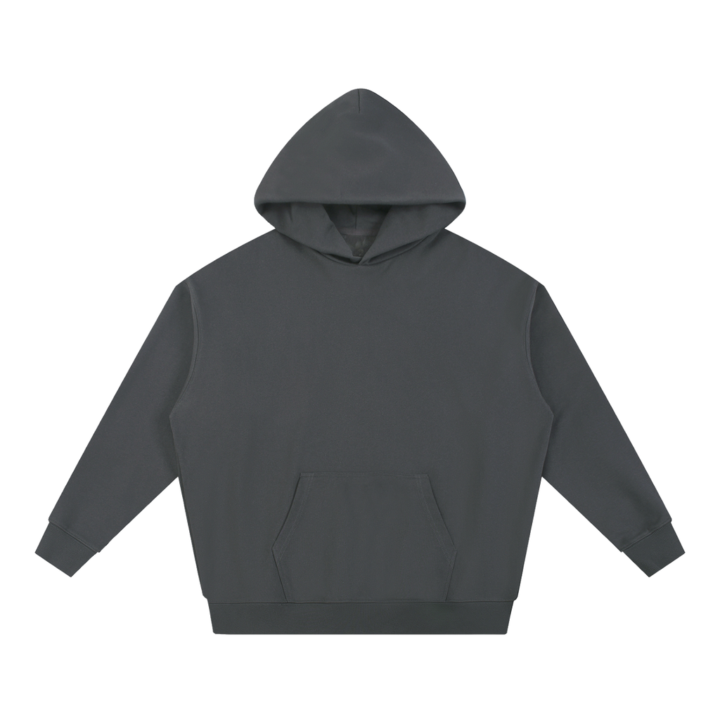 MIROLYUB Bastion Heavyweight Hoodie in Dark Gray, front view