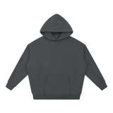 MIROLYUB Bastion Heavyweight Hoodie in Dark Gray, front view