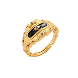 Boleslav Signet Ring by MIROLYUB – handmade designer ring, jewelry gift for her, New York jewelry
