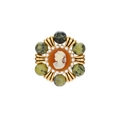 Boleslava Cameo Brooch by MIROLYUB – handmade designer brooch, vintage style jewelry gift, New York jewelry