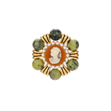 Boleslava Cameo Brooch by MIROLYUB – handmade designer brooch, vintage style jewelry gift, New York jewelry