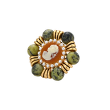 Boleslava Cameo Brooch by MIROLYUB – handmade designer brooch, vintage style jewelry gift, New York jewelry