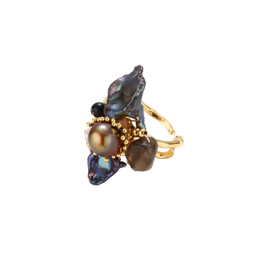 Cveta Baroque Ring by MIROLYUB – handmade designer ring, jewelry gift for her, New York jewelry