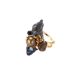 Cveta Baroque Ring by MIROLYUB – handmade designer ring, jewelry gift for her, New York jewelry