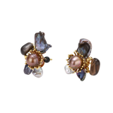 Desanka Floral Earrings by MIROLYUB – handmade designer earrings, jewelry gift for her, New York jewelry