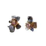 Desanka Floral Earrings by MIROLYUB – handmade designer earrings, jewelry gift for her, New York jewelry