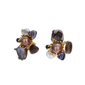 Desanka Floral Earrings by MIROLYUB – handmade designer earrings, jewelry gift for her, New York jewelry