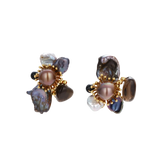 Desanka Floral Earrings by MIROLYUB – handmade designer earrings, jewelry gift for her, New York jewelry