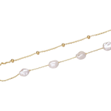 Desislava Layered Pearl Bracelet by MIROLYUB – handmade designer bracelet, jewelry gift for her, New York jewelry