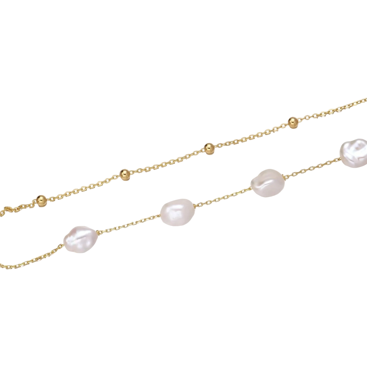 Desislava Layered Pearl Bracelet by MIROLYUB – handmade designer bracelet, jewelry gift for her, New York jewelry