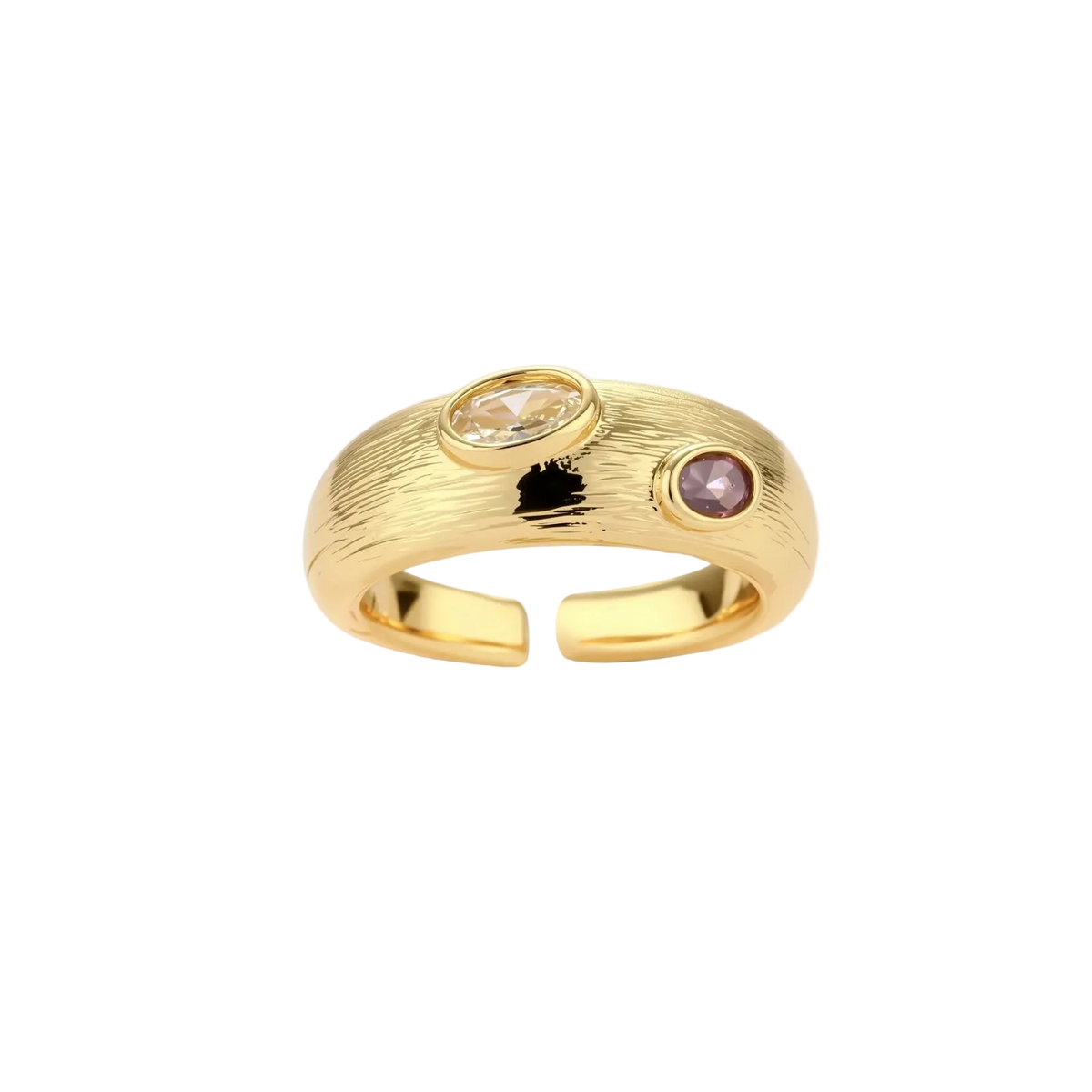 Dobrinka Gemstone Ring by MIROLYUB – handmade designer ring, jewelry gift for her, New York jewelry