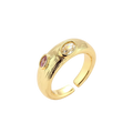 Dobrinka Gemstone Ring by MIROLYUB – handmade designer ring, jewelry gift for her, New York jewelry