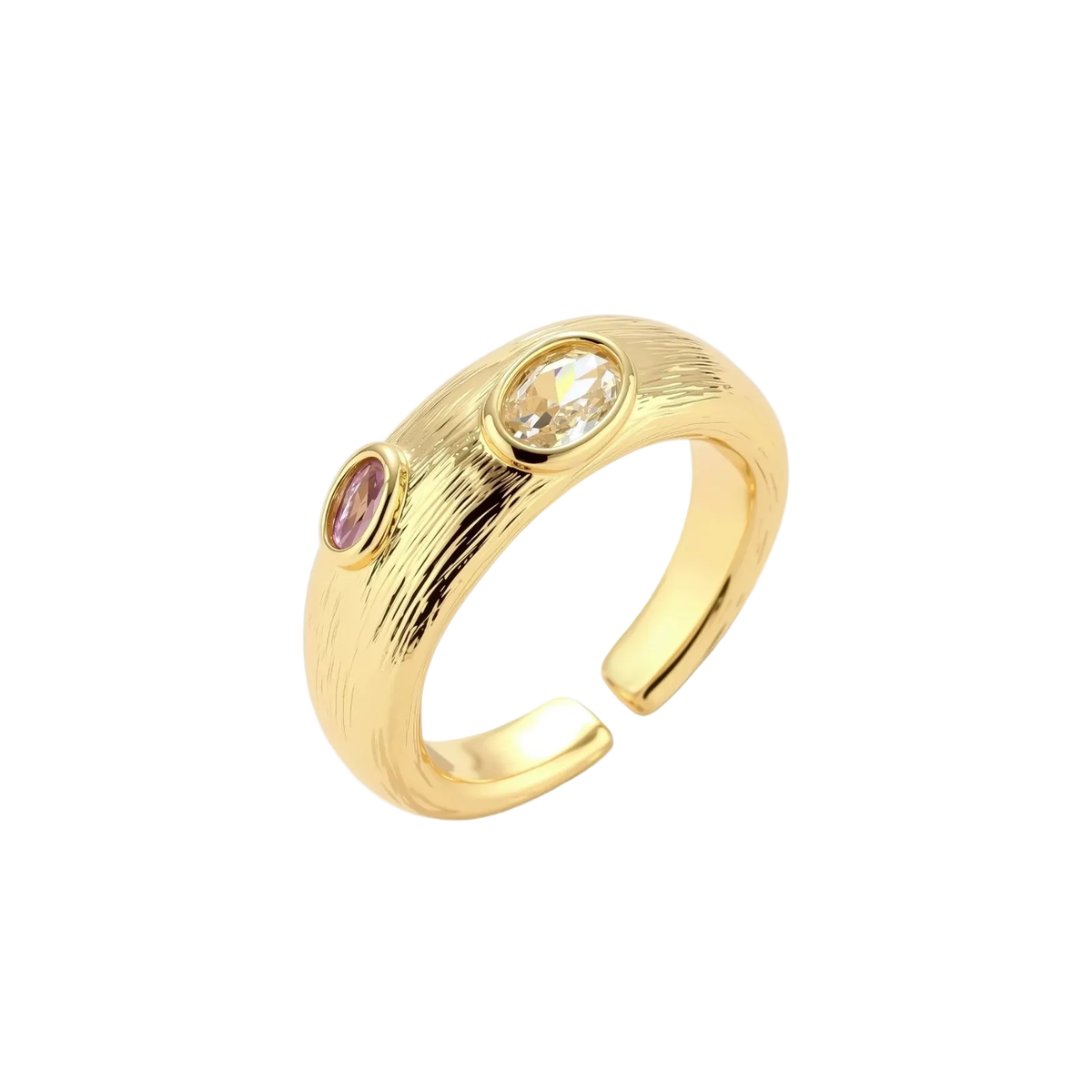 Dobrinka Gemstone Ring by MIROLYUB – handmade designer ring, jewelry gift for her, New York jewelry