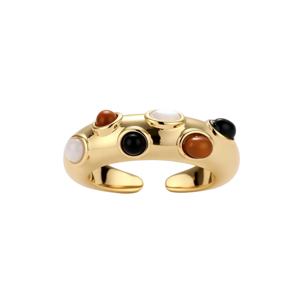 Dobroslava Ring by MIROLYUB – handmade designer ring, jewelry gift for her, New York jewelry