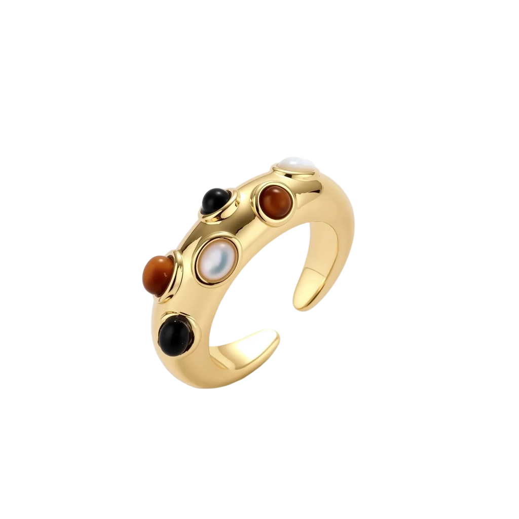 Dobroslava Ring by MIROLYUB – handmade designer ring, jewelry gift for her, New York jewelry